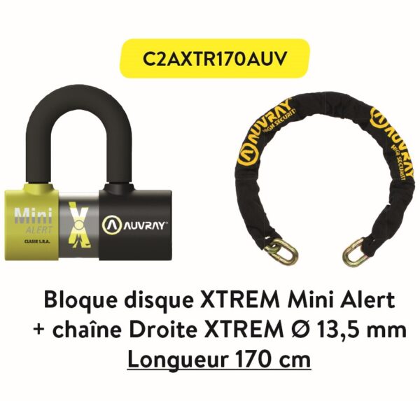 AUVRAY ΣΕΤ ΑΛΥΣΙΔΑ 1700X13.5 ΚΑΙ ΠΕΤΑΛΟ XTREME MINI ALERT (ΜΕ ΣΥΝΑΓΕΡΜΟ 120 db)